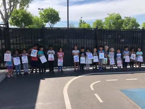 a group of people holding signs