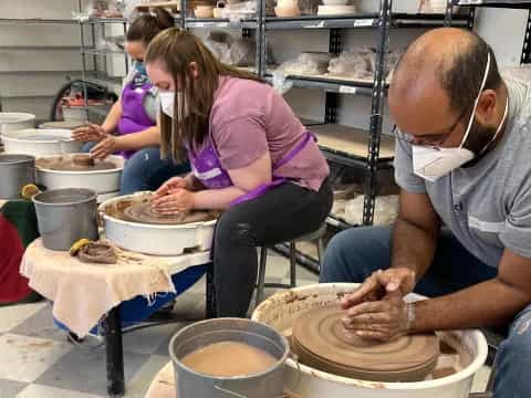 a man and a woman preparing food