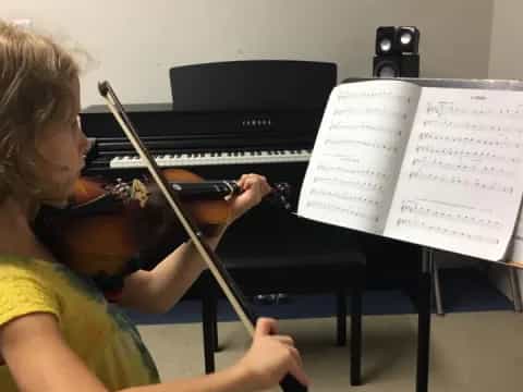 a person playing the piano