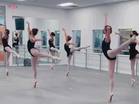 a group of women dancing