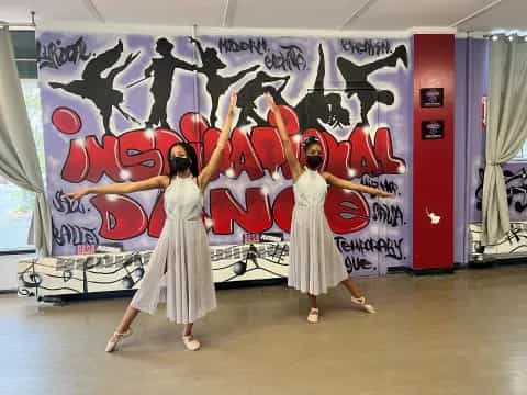 a group of women dancing