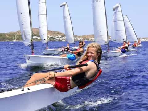 a group of people on a boat