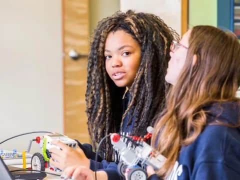 a person with long hair