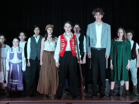 a group of people on a stage