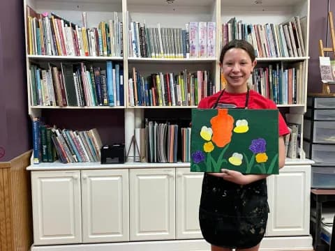 a person holding a book