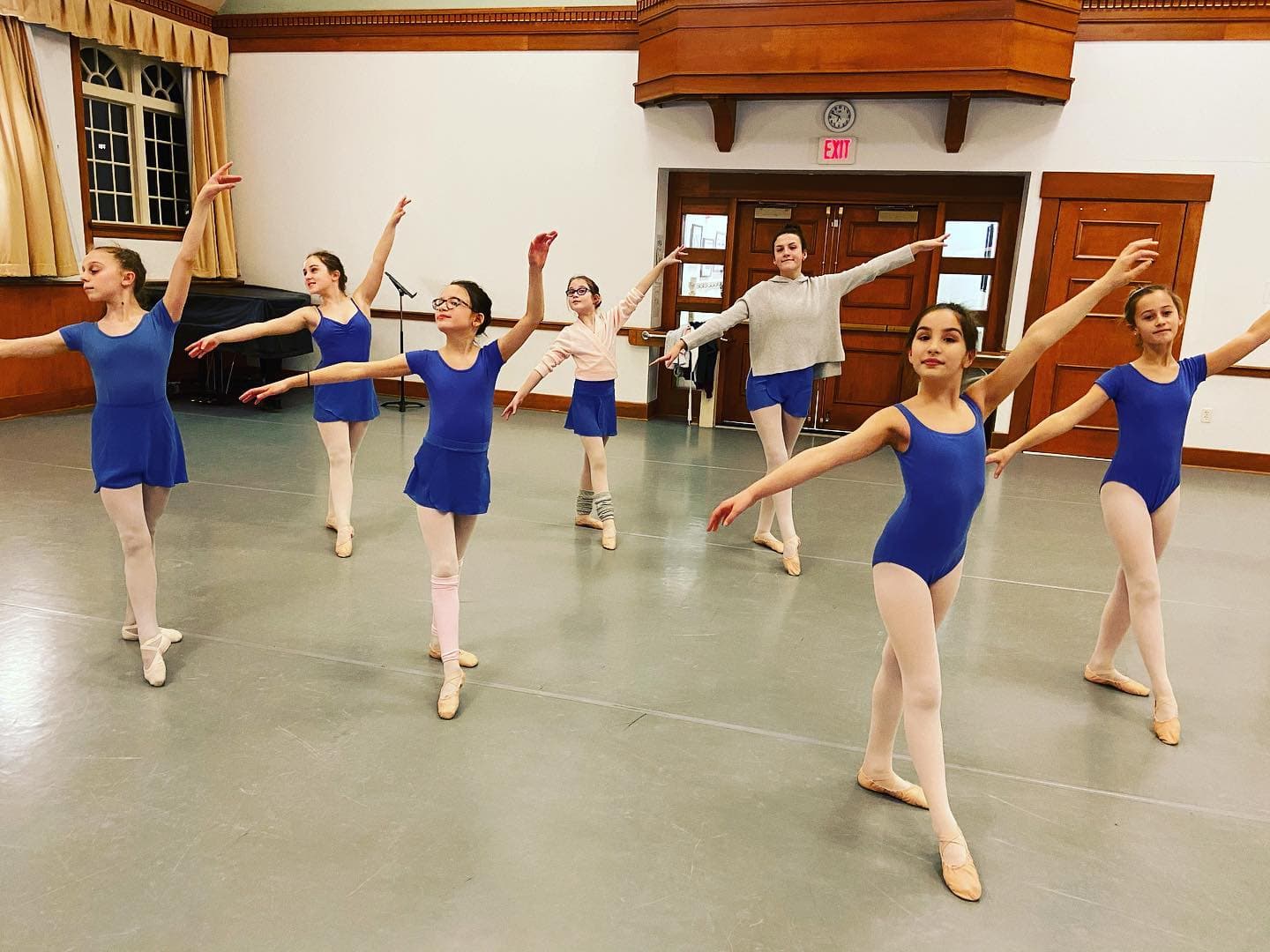 a group of people dancing