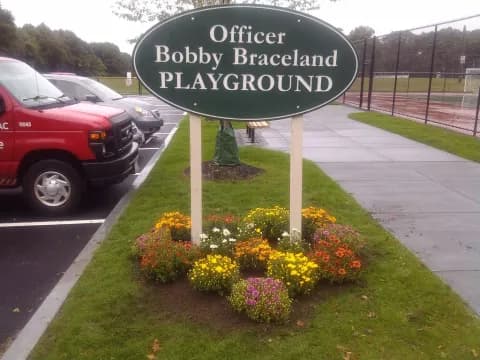 a sign on the side of a road