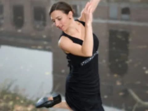 a person jumping in the air