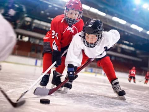hockey players on ice