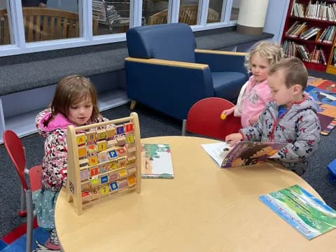 children sitting at a table