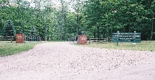 a bench in a park