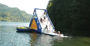 a boat with people on it