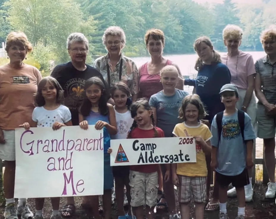 a group of people holding signs