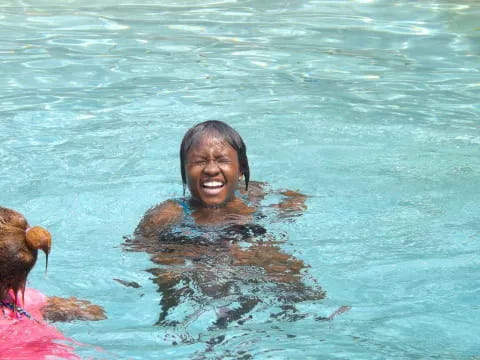 a person in the water