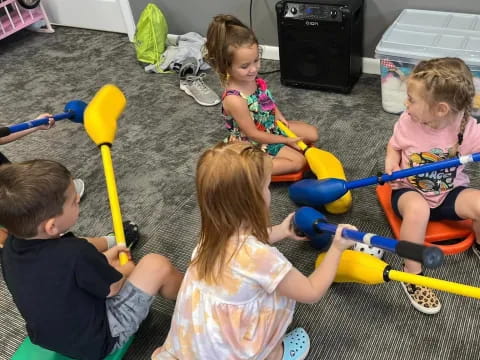 children playing with toys