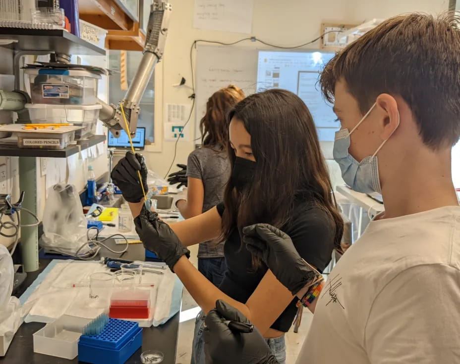 a man and a woman in a lab