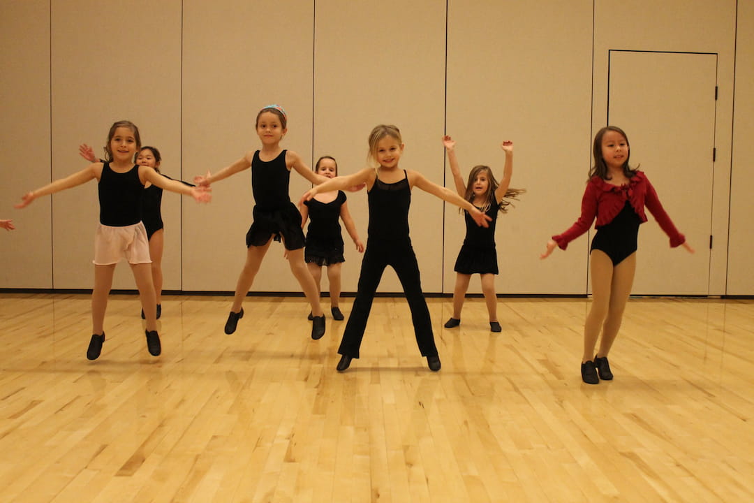 a group of women dancing