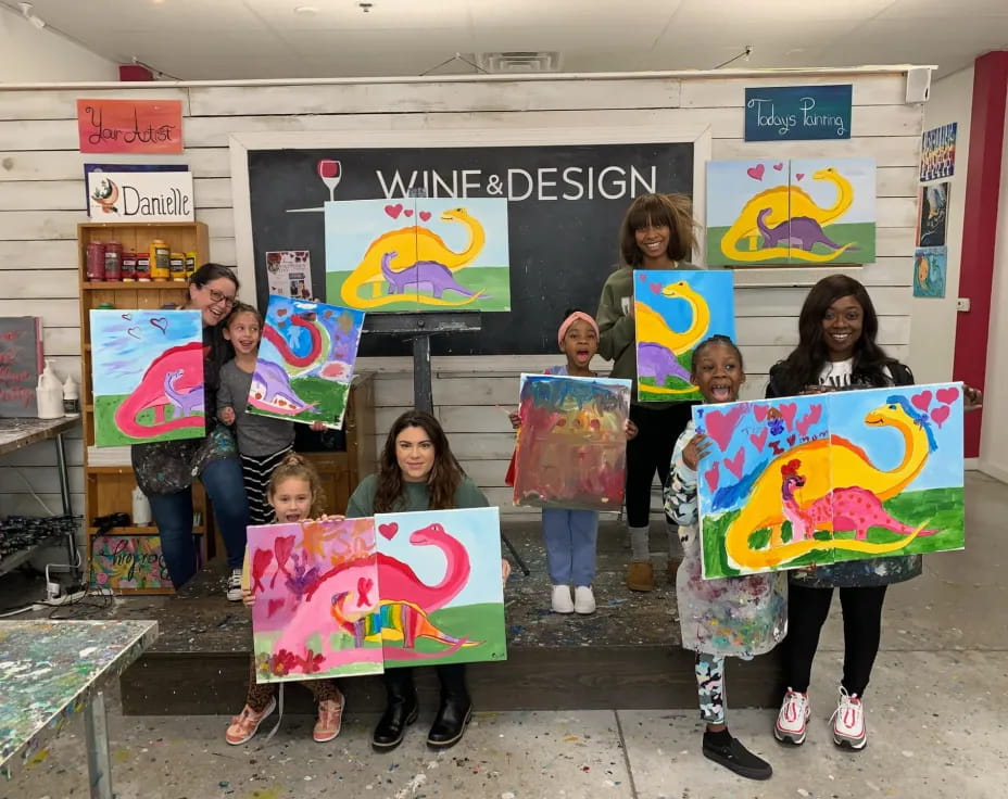 a group of people holding signs