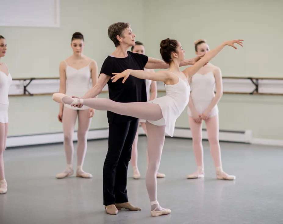 a group of people dancing