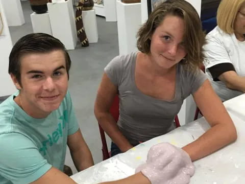 a man and a woman in a lab