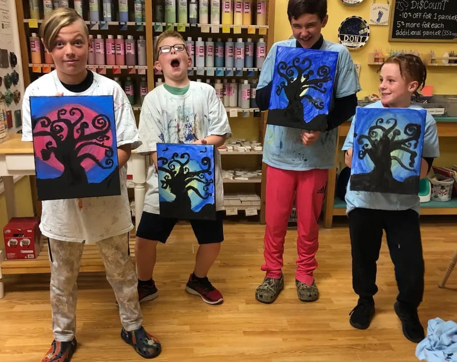 a group of people wearing clothing