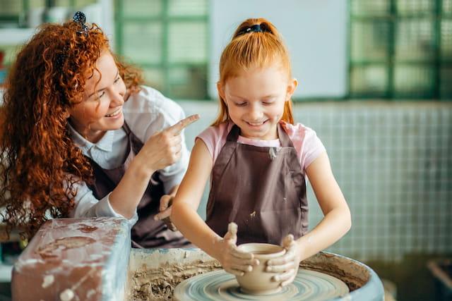 a person and a child