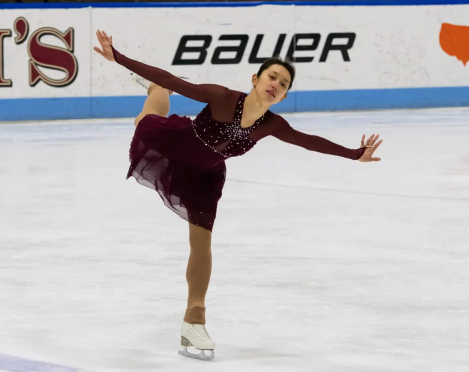 a person ice skating