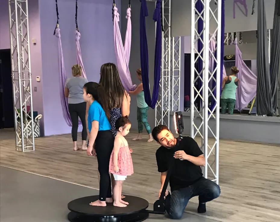 a group of people dancing