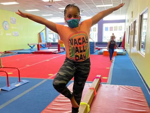 a person wearing a mask