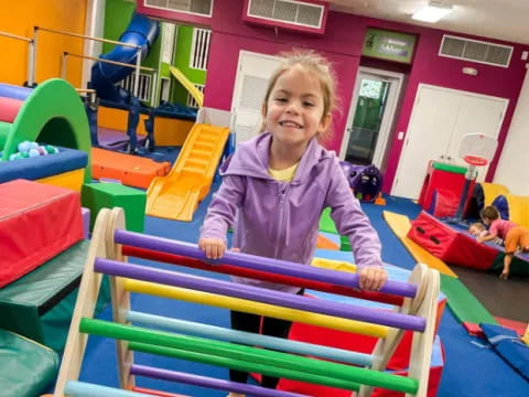 a child in a play room