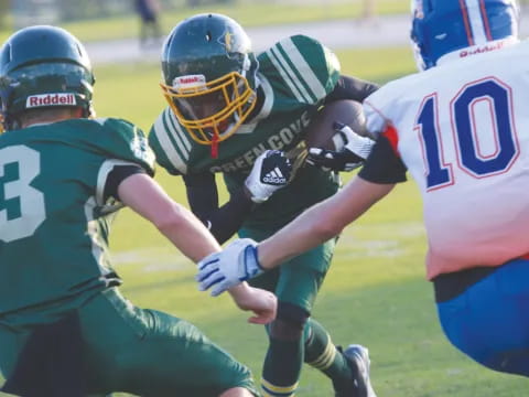 a group of football players