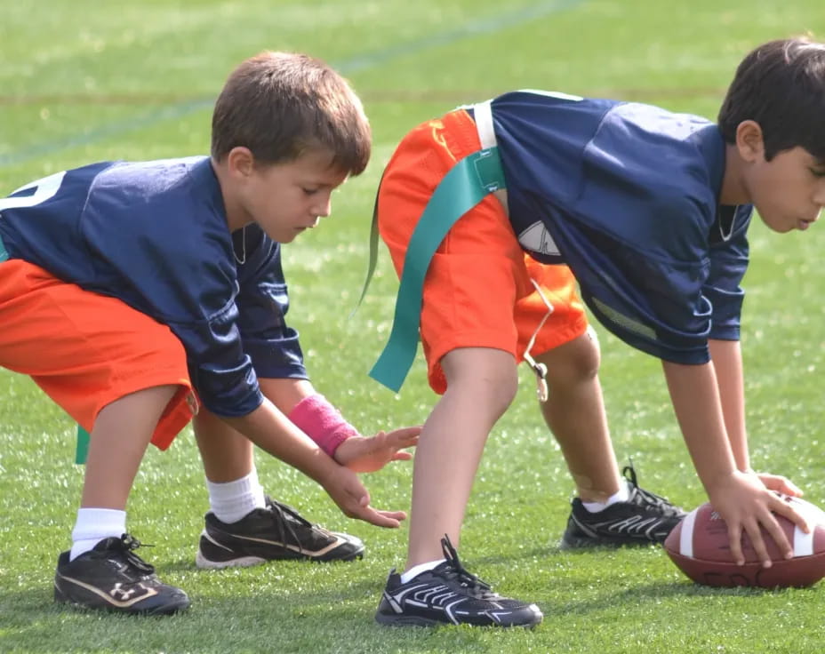 boys playing with a ball