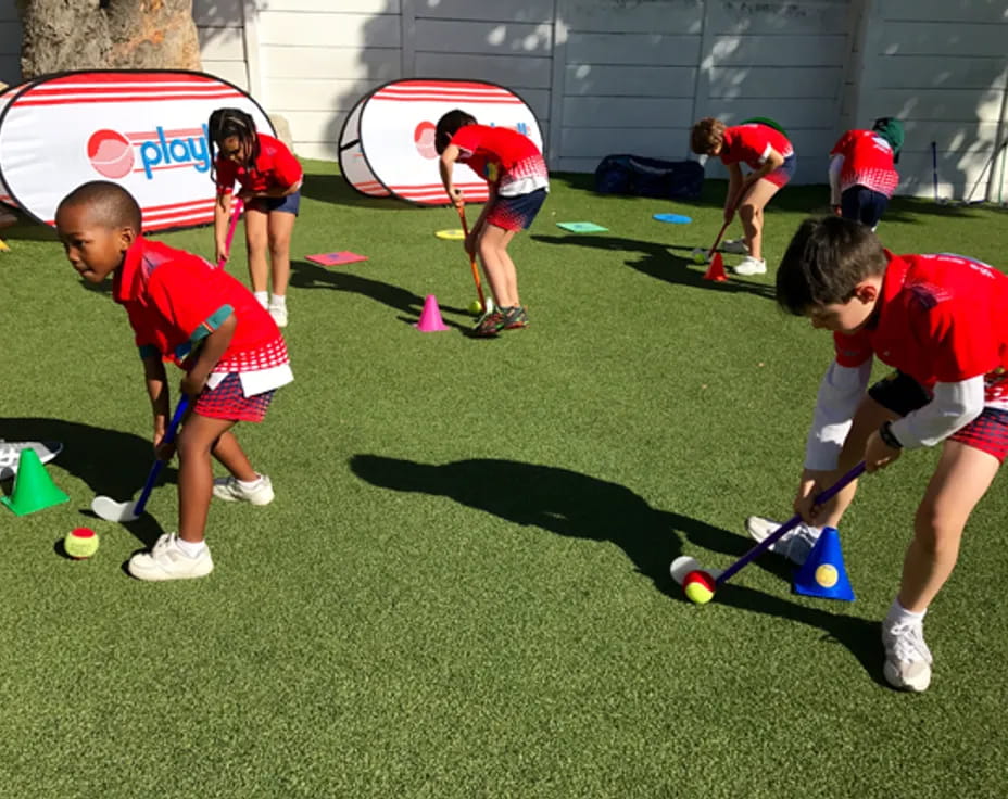 kids playing with a ball