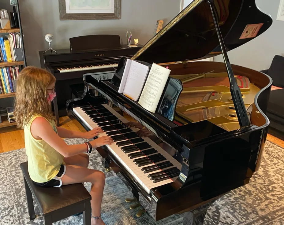 a person playing the piano
