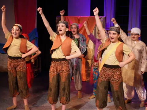 a group of people dancing