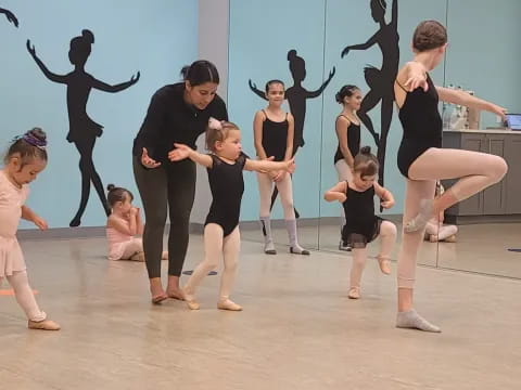 a group of people dancing