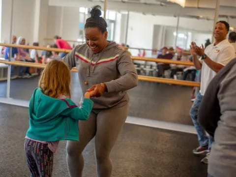 a person and a child