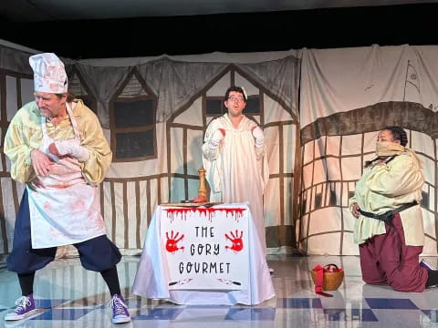 a group of people in clothing