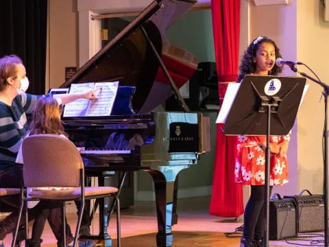 a person playing the piano