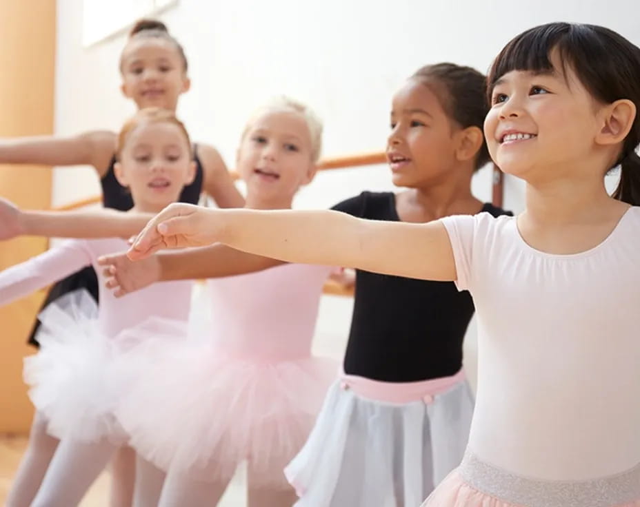 a group of girls dancing
