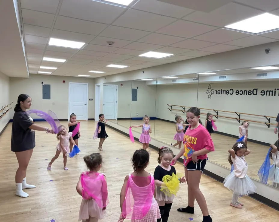 a group of people dancing