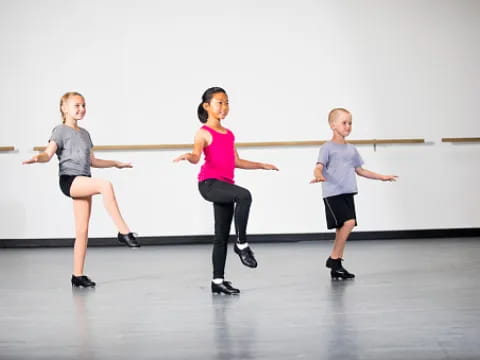 a group of people dancing