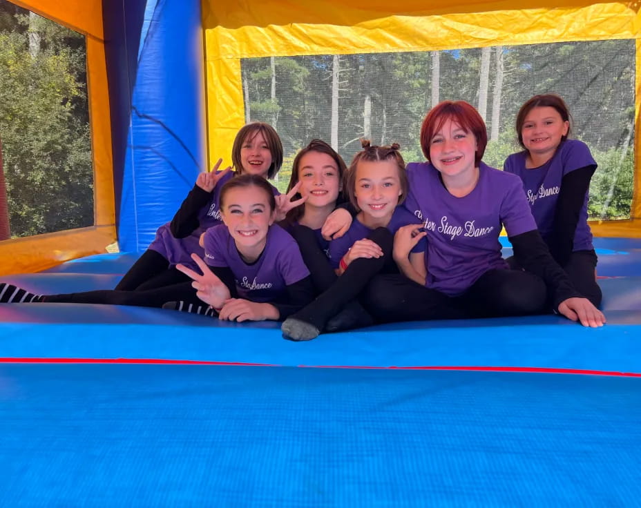 a group of girls in a pool