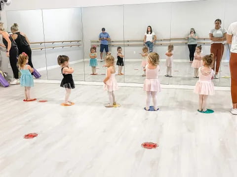 a group of children in a room