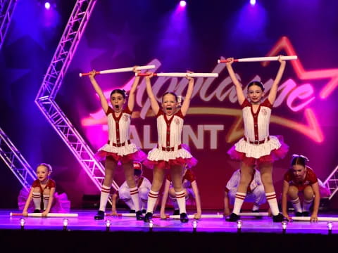 a group of people on a stage
