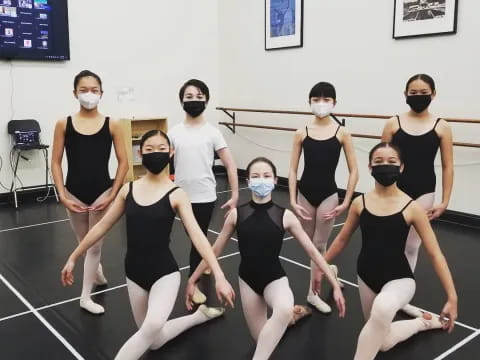 a group of people dancing