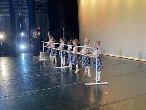 a group of women on a stage