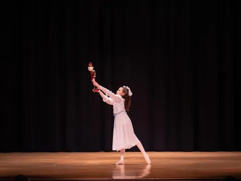a person dancing on a stage