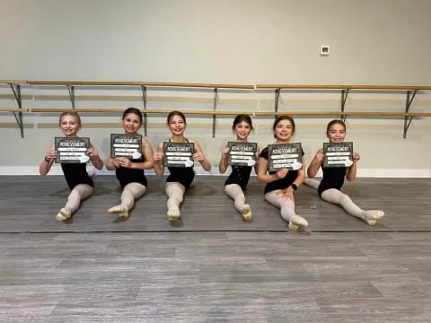 a group of girls in a gym