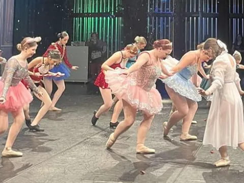 a group of women dancing